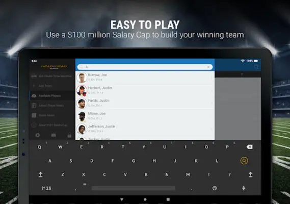 H2H Fantasy Football android App screenshot 5